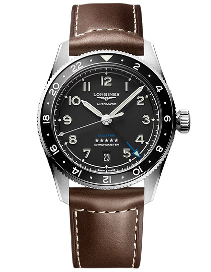 Vīriešu pulkstenis / unisex  LONGINES, Spirit Zulu Time / 39mm, SKU: L3.802.4.53.2 | dimax.lv