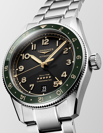 Vīriešu pulkstenis / unisex  LONGINES, Spirit Zulu Time / 39mm, SKU: L3.802.4.63.6 | dimax.lv