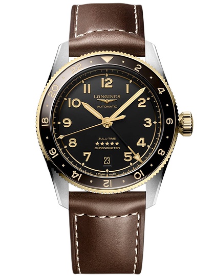 Vīriešu pulkstenis / unisex  LONGINES, Spirit Zulu Time / 39mm, SKU: L3.802.5.53.2 | dimax.lv