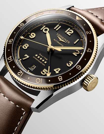 Vīriešu pulkstenis / unisex  LONGINES, Spirit Zulu Time / 39mm, SKU: L3.802.5.53.2 | dimax.lv