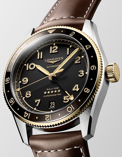 Vīriešu pulkstenis / unisex  LONGINES, Spirit Zulu Time / 39mm, SKU: L3.802.5.53.2 | dimax.lv