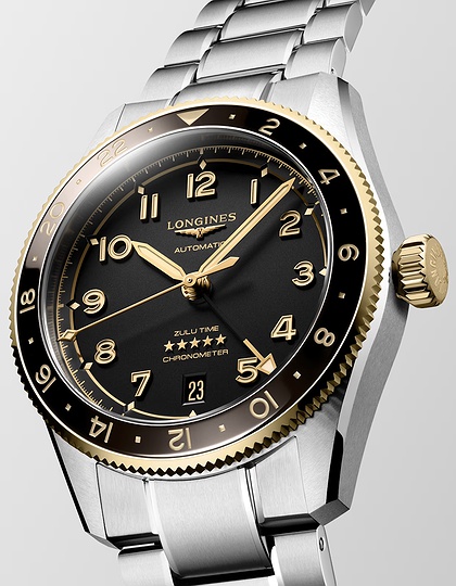 Vīriešu pulkstenis / unisex  LONGINES, Spirit Zulu Time / 39mm, SKU: L3.802.5.53.6 | dimax.lv