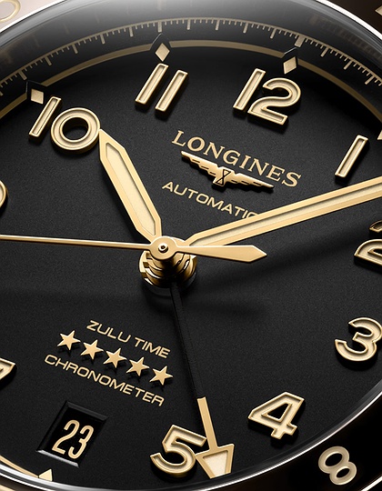 Vīriešu pulkstenis / unisex  LONGINES, Spirit Zulu Time / 39mm, SKU: L3.802.5.53.6 | dimax.lv