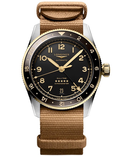 Vīriešu pulkstenis / unisex  LONGINES, Spirit Zulu Time / 39mm, SKU: L3.802.5.53.9 | dimax.lv