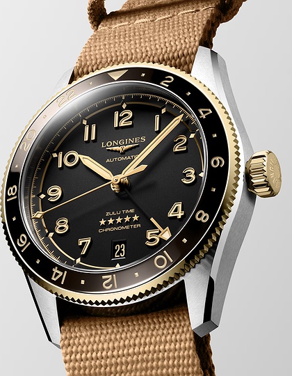 Vīriešu pulkstenis / unisex  LONGINES, Spirit Zulu Time / 39mm, SKU: L3.802.5.53.9 | dimax.lv