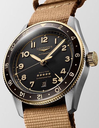Vīriešu pulkstenis / unisex  LONGINES, Spirit Zulu Time / 42mm, SKU: L3.812.5.53.9 | dimax.lv