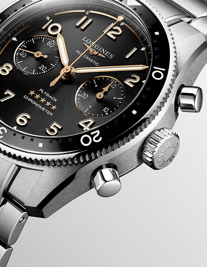 Vīriešu pulkstenis / unisex  LONGINES, Spirit Flyback / 42mm, SKU: L3.821.4.53.6 | dimax.lv