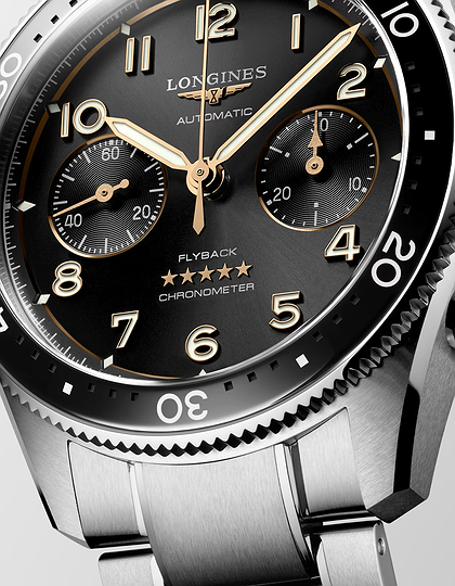 Vīriešu pulkstenis / unisex  LONGINES, Spirit Flyback / 42mm, SKU: L3.821.4.53.6 | dimax.lv