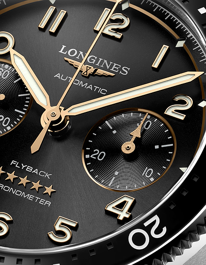 Vīriešu pulkstenis / unisex  LONGINES, Spirit Flyback / 42mm, SKU: L3.821.4.53.6 | dimax.lv