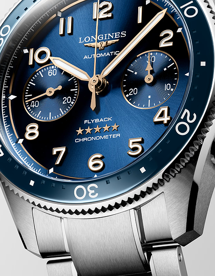 Vīriešu pulkstenis / unisex  LONGINES, Spirit Flyback / 42mm, SKU: L3.821.4.93.6 | dimax.lv