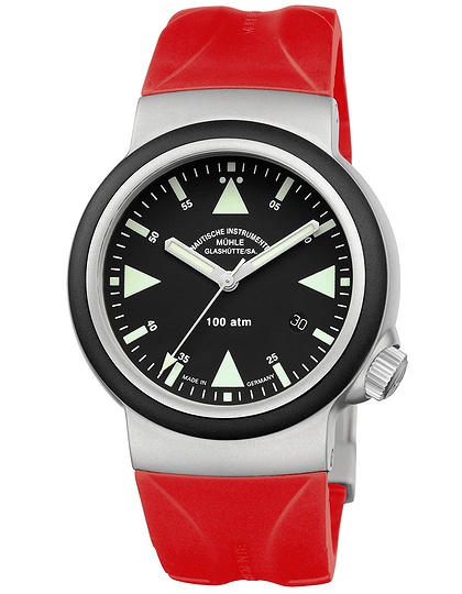 Vīriešu pulkstenis / unisex  MÜHLE-GLASHÜTTE, S.A.R. Rescue-Timer / 42 mm, SKU: M1-41-03-KB-VIII | dimax.lv
