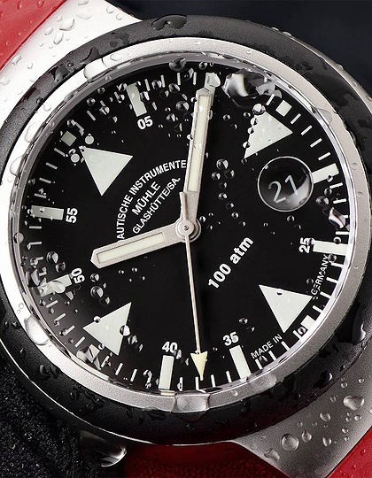 Vīriešu pulkstenis / unisex  MÜHLE-GLASHÜTTE, S.A.R. Rescue-Timer / 42 mm, SKU: M1-41-03-KB-VIII | dimax.lv