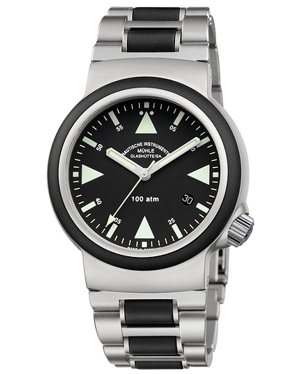 Vīriešu pulkstenis / unisex  MÜHLE-GLASHÜTTE, S.A.R. Rescue-Timer / 42 mm, SKU: M1-41-03-MB | dimax.lv