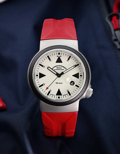 Vīriešu pulkstenis / unisex  MÜHLE-GLASHÜTTE, S.A.R. Rescue-Timer / 42 mm, SKU: M1-41-08-KB-VIII | dimax.lv