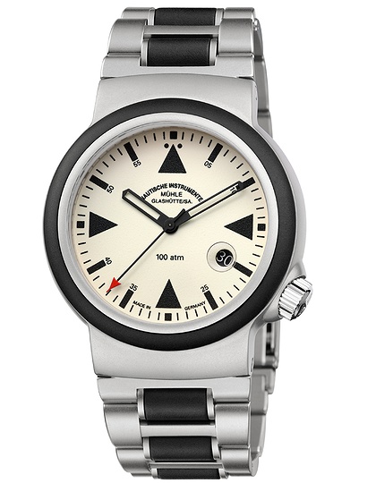 Men's watch / unisex  MÜHLE-GLASHÜTTE, S.A.R. Rescue-Timer / 42 mm, SKU: M1-41-08-MB | dimax.lv