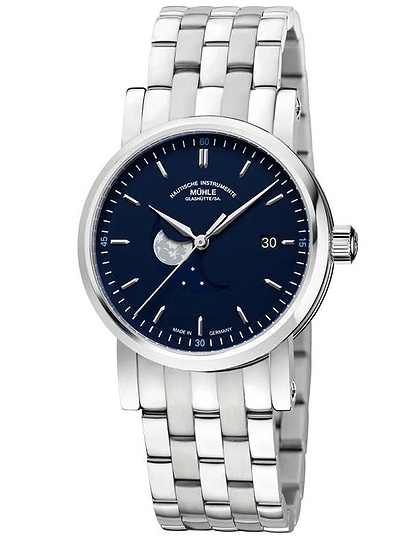 Vīriešu pulkstenis / unisex  MÜHLE-GLASHÜTTE, Teutonia IV BlueMoon / 39 mm, SKU: M1-44-62-MB | dimax.lv