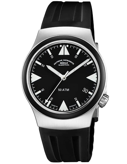 Men's watch / unisex  MÜHLE-GLASHÜTTE, S.A.R. Mission-Timer Titan / 43 mm, SKU: M1-51-03-KB | dimax.lv