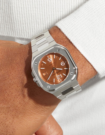 Vīriešu pulkstenis / unisex  BELL & ROSS, BR 05 Copper Brown / 40mm, SKU: BR05A-BR-ST/SST | dimax.lv