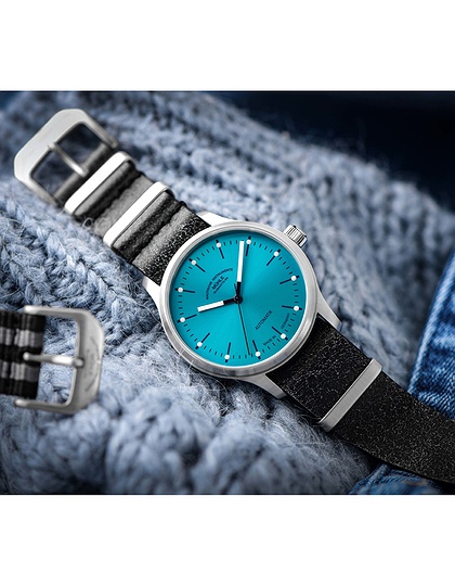 Vīriešu pulkstenis / unisex  MÜHLE-GLASHÜTTE, Panova Turquoise / 40mm, SKU: M1-40-79-NB-L-III | dimax.lv