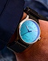 Men's watch / unisex  MÜHLE-GLASHÜTTE, Panova Turquoise / 40mm, SKU: M1-40-79-NB-L-III | dimax.lv
