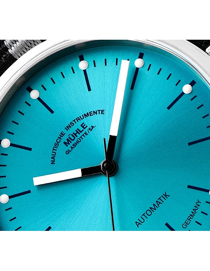 Мужские часы / унисекс  MÜHLE-GLASHÜTTE, Panova Turquoise / 40mm, SKU: M1-40-79-NB-IV | dimax.lv