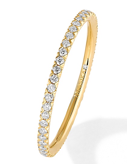 Женские ювелирные изделия  MESSIKA, Gatsby XS Diamond Yellow Gold Wedding Ring, SKU: 05064-YG | dimax.lv