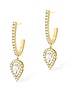 Sieviešu juvelierizstrādājumi  MESSIKA, Joy Hoop Pear-Cut Diamond 2x0.10ct Yellow Gold Earrings, SKU: 07480-YG | dimax.lv