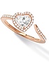 Женские ювелирные изделия  MESSIKA, Joy Cœur 0.40ct Diamond Pink Gold Ring, SKU: 11994-PG | dimax.lv