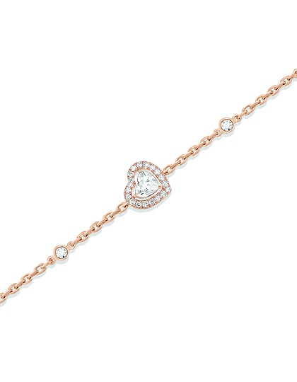 Women Jewellery  MESSIKA, Joy Cœur 0.15ct Diamond Pink Gold Bracelet, SKU: 12069-PG | dimax.lv
