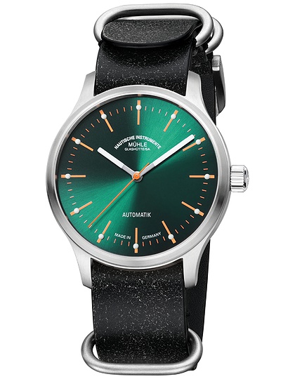 Men's watch / unisex  MÜHLE-GLASHÜTTE, Panova Green / 40mm, SKU: M1-40-76-LB-III | dimax.lv