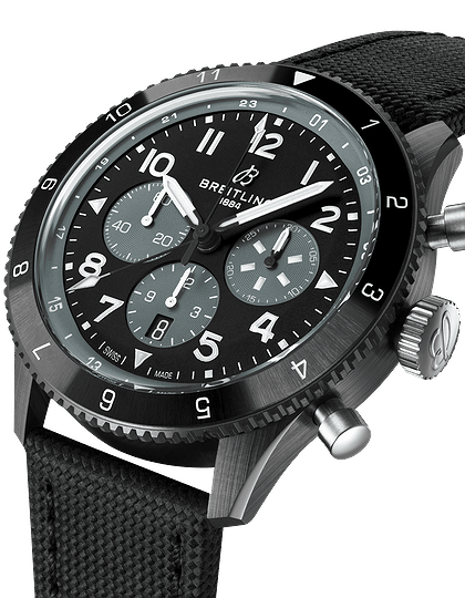 Men's watch / unisex  BREITLING, Super AVI B04 Chronograph GMT Mosquito Night Fighter / 46mm, SKU: SB04451A1B1X1 | dimax.lv