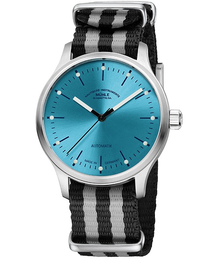 Мужские часы / унисекс  MÜHLE-GLASHÜTTE, Panova Turquoise / 40mm, SKU: M1-40-79-NB-IV | dimax.lv