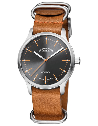 Vīriešu pulkstenis / unisex  MÜHLE-GLASHÜTTE, Panova Grey / 40mm, SKU: M1-40-75-LB-II | dimax.lv