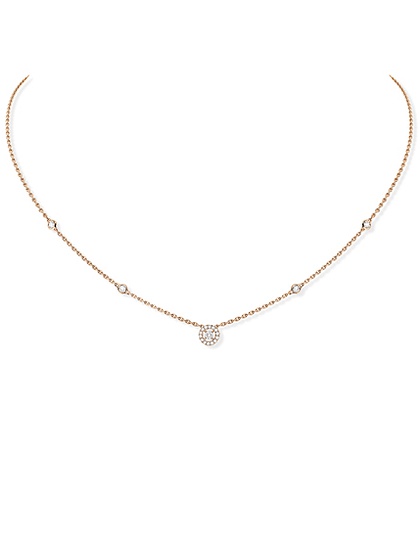 Женские ювелирные изделия  MESSIKA, Joy XS Diamond Pink Gold Necklace, SKU: 05370-PG | dimax.lv