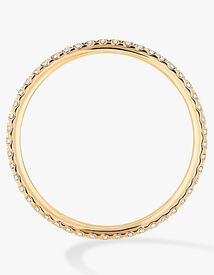 Sieviešu juvelierizstrādājumi  MESSIKA, Gatsby XS Diamond Yellow Gold Wedding Ring, SKU: 05064-YG | dimax.lv