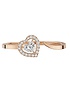 Sieviešu juvelierizstrādājumi  MESSIKA, Joy Cœur 0.15ct Diamond Pink Gold Ring, SKU: 11439-PG | dimax.lv