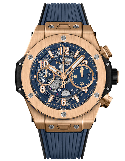 Vīriešu pulkstenis / unisex  HUBLOT, Big Bang Unico King Gold Blue / 42mm, SKU: 441.OX.5181.RX | dimax.lv