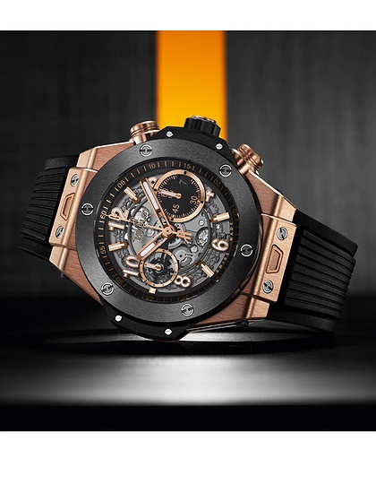 Vīriešu pulkstenis / unisex  HUBLOT, Big Bang Unico King Gold Ceramic / 44mm, SKU: 421.OM.1180.RX | dimax.lv