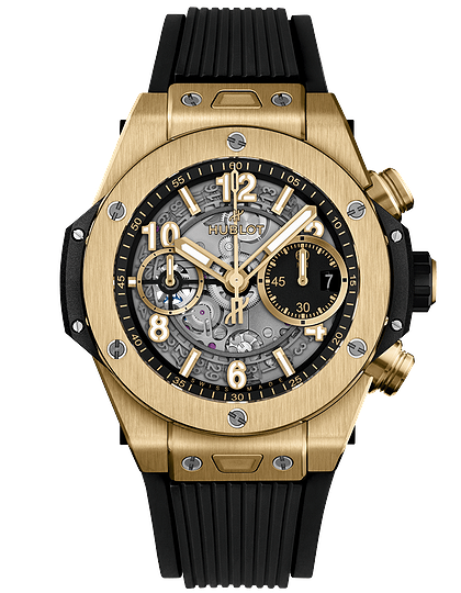 Men's watch / unisex  HUBLOT, Big Bang Unico Yellow Gold / 42mm, SKU: 441.VX.1131.RX | dimax.lv