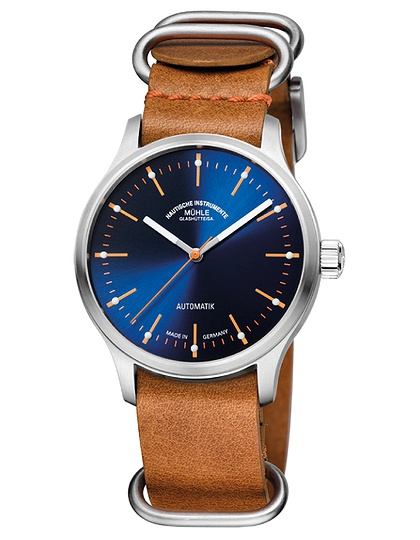 Men's watch / unisex  MÜHLE-GLASHÜTTE, Panova Blue / 40mm, SKU: M1-40-72-LB-II | dimax.lv