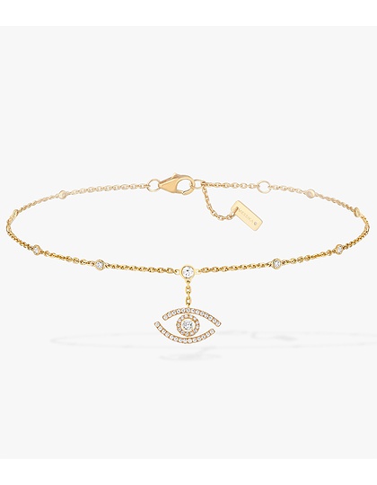 Women Jewellery  MESSIKA, Lucky Eye Pave Anklet, SKU: 11634-YG | dimax.lv