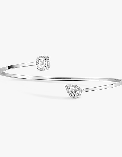 Женские ювелирные изделия  MESSIKA, My Twin Toi & Moi Thin Bangle Bracelet, SKU: 7222-WG | dimax.lv