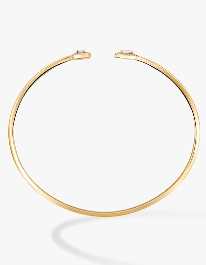 Sieviešu juvelierizstrādājumi  MESSIKA, My Twin Toi & Moi Thin Bangle Bracelet, SKU: 7222-YG | dimax.lv