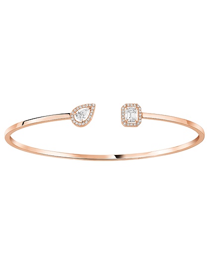 Women Jewellery  MESSIKA, My Twin Toi & Moi Thin Bangle Bracelet, SKU: 7222-PG | dimax.lv