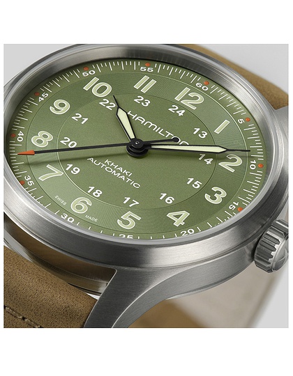 Vīriešu pulkstenis / unisex  HAMILTON, Khaki Field Titanium Auto / 42mm, SKU: H70545560 | dimax.lv