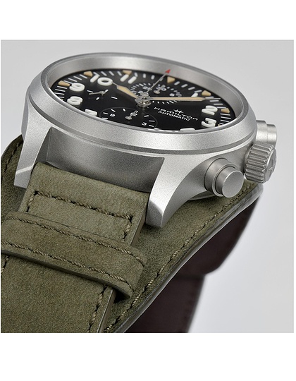 Vīriešu pulkstenis / unisex  HAMILTON, Khaki Field Auto Chrono / 44mm, SKU: H71706830 | dimax.lv