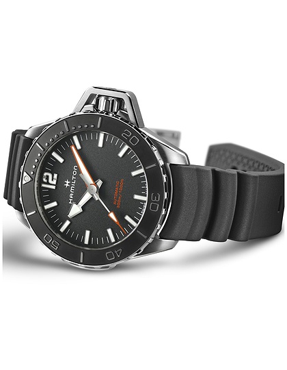Vīriešu pulkstenis / unisex  HAMILTON, Khaki Navy Frogman Auto / 46mm, SKU: H77825330 | dimax.lv