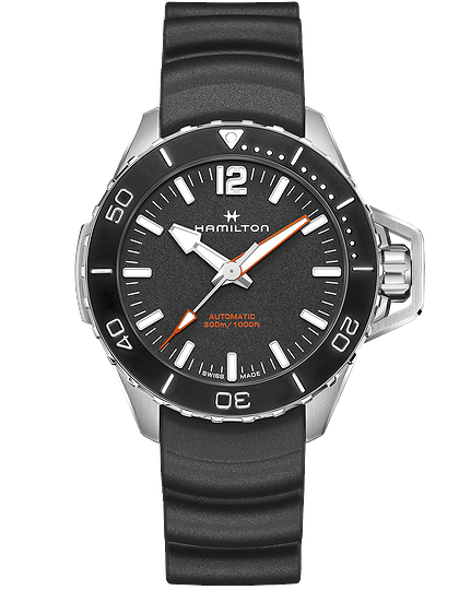 Vīriešu pulkstenis / unisex  HAMILTON, Khaki Navy Frogman Auto / 46mm, SKU: H77825330 | dimax.lv