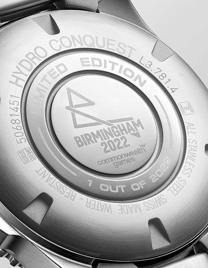 Vīriešu pulkstenis / unisex  LONGINES, Hydroconquest XXII Commonwealth Games / 41mm, SKU: L3.781.4.59.6 | dimax.lv