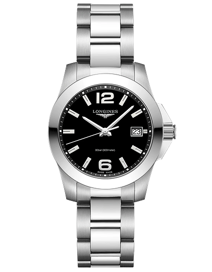 Женские часы  LONGINES, Conquest / 34mm, SKU: L3.377.4.58.6 | dimax.lv